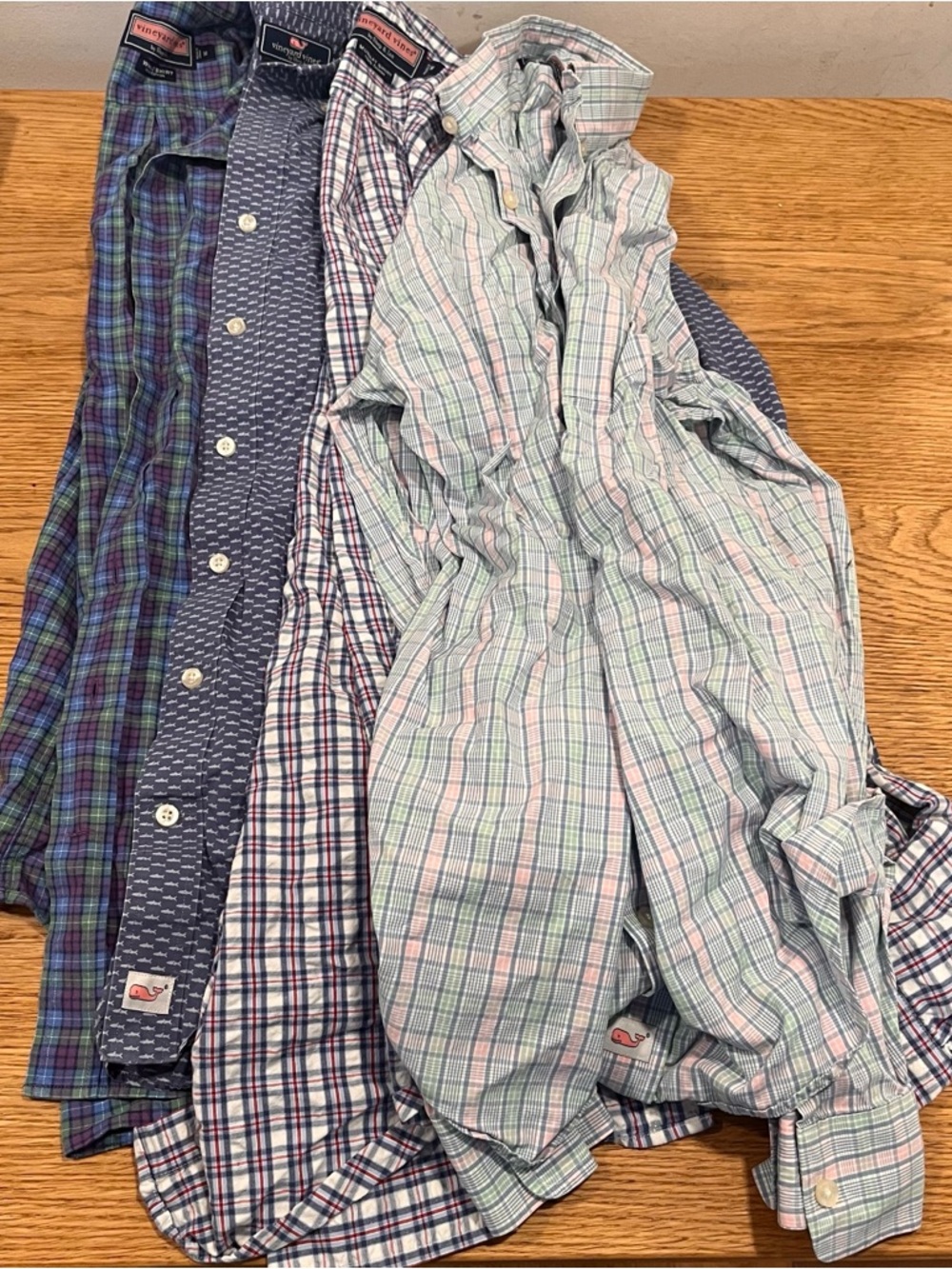 Vineyard Vines Classic Plaid Button-Down Shirts M/L